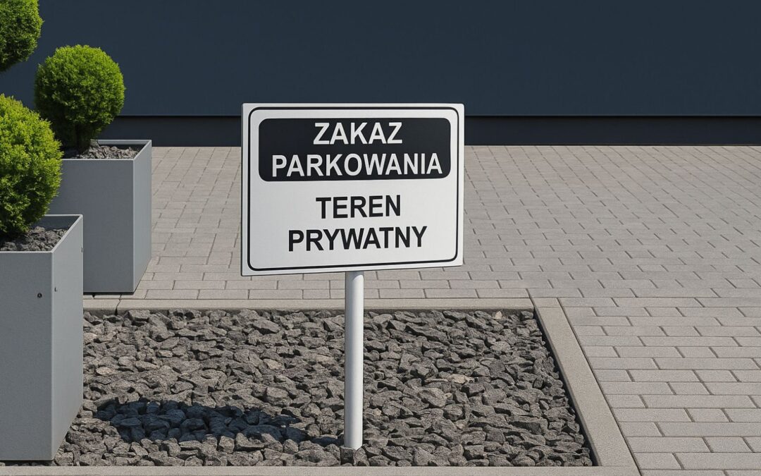 Egzekwowanie zakazu parkowania na terenie prywatnym